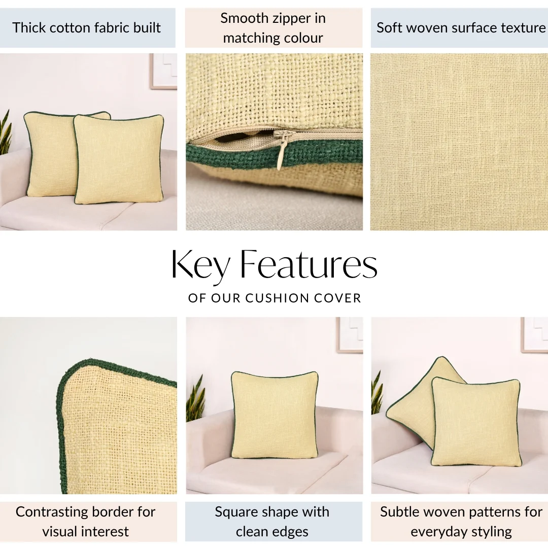 Pure Cotton Cushion Cover Set Of 2 - Image 4