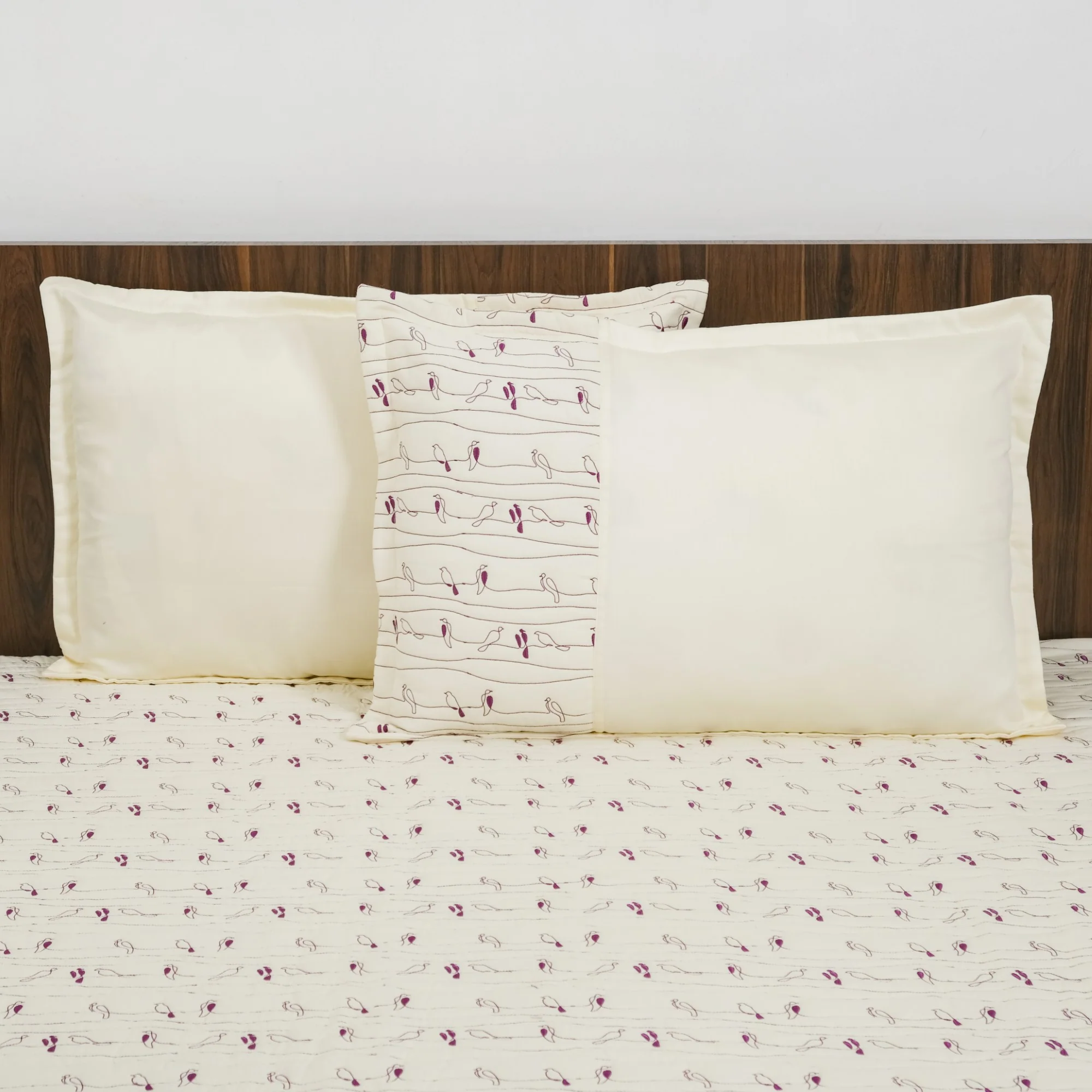 Pure Cotton King Size Bed Cover Off White - Image 5