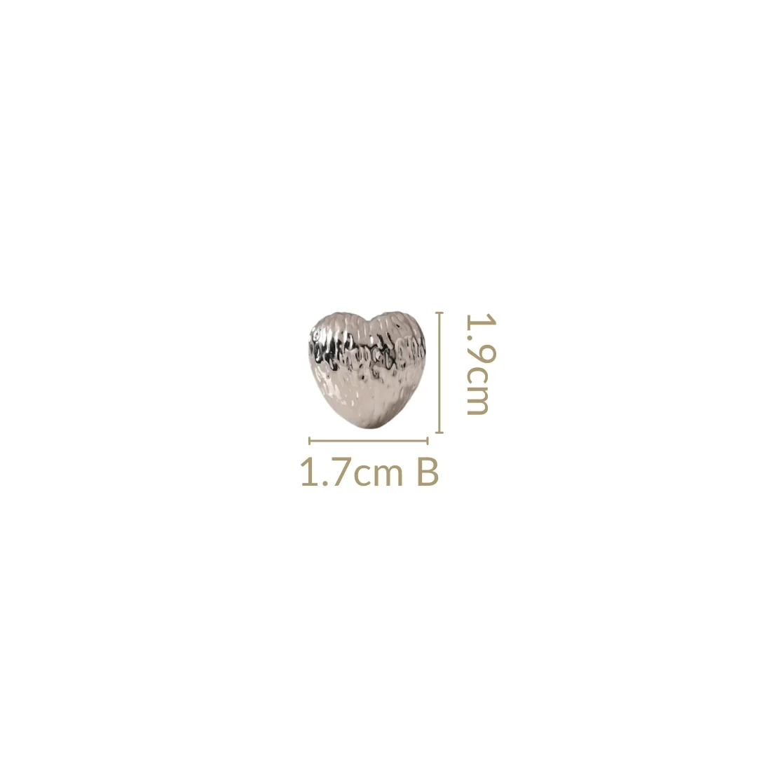 Pure Heart Studs Silver - Image 3