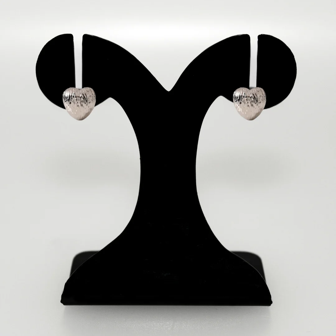Pure Heart Studs Silver - Image 6