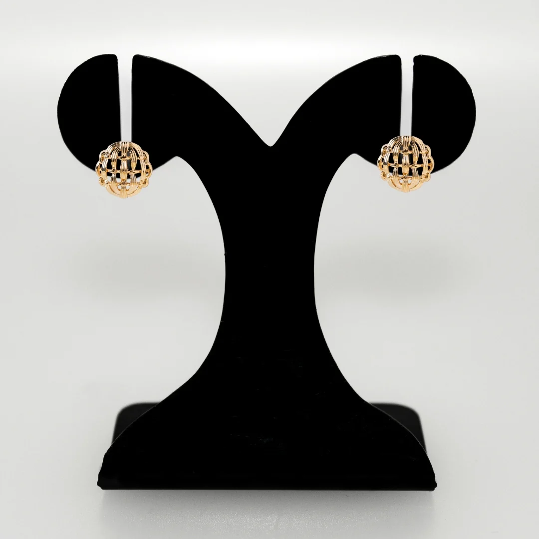 Pure Weave Studs Gold - Image 6
