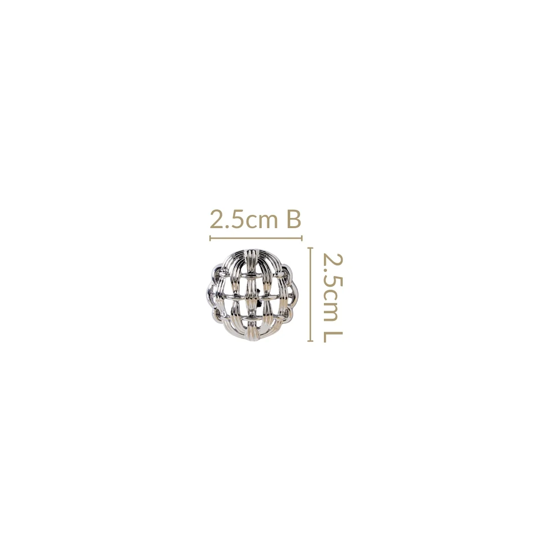 Pure Weave Studs Silver - Image 3