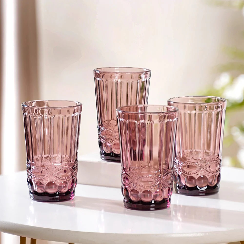 Purple Double Wall Drinking Glass Set of 4 - Image 11