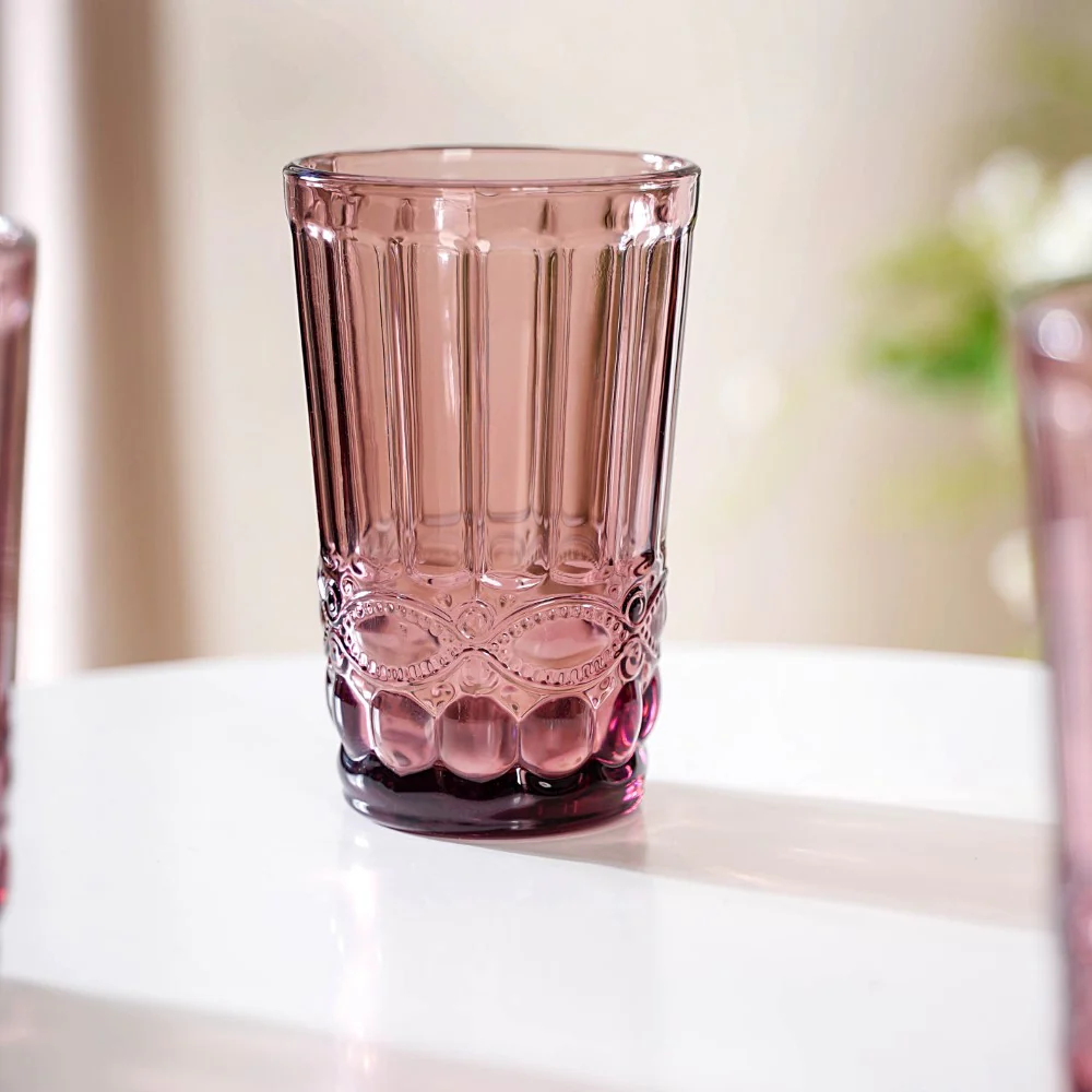 Purple Double Wall Drinking Glass Set of 4 - Image 6