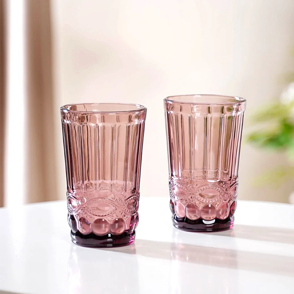 Purple Double Wall Drinking Glass Set of 4 - Image 7