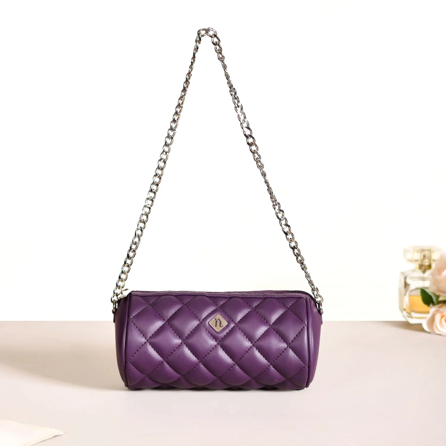 Purple Mini Barrel Bag - Image 8