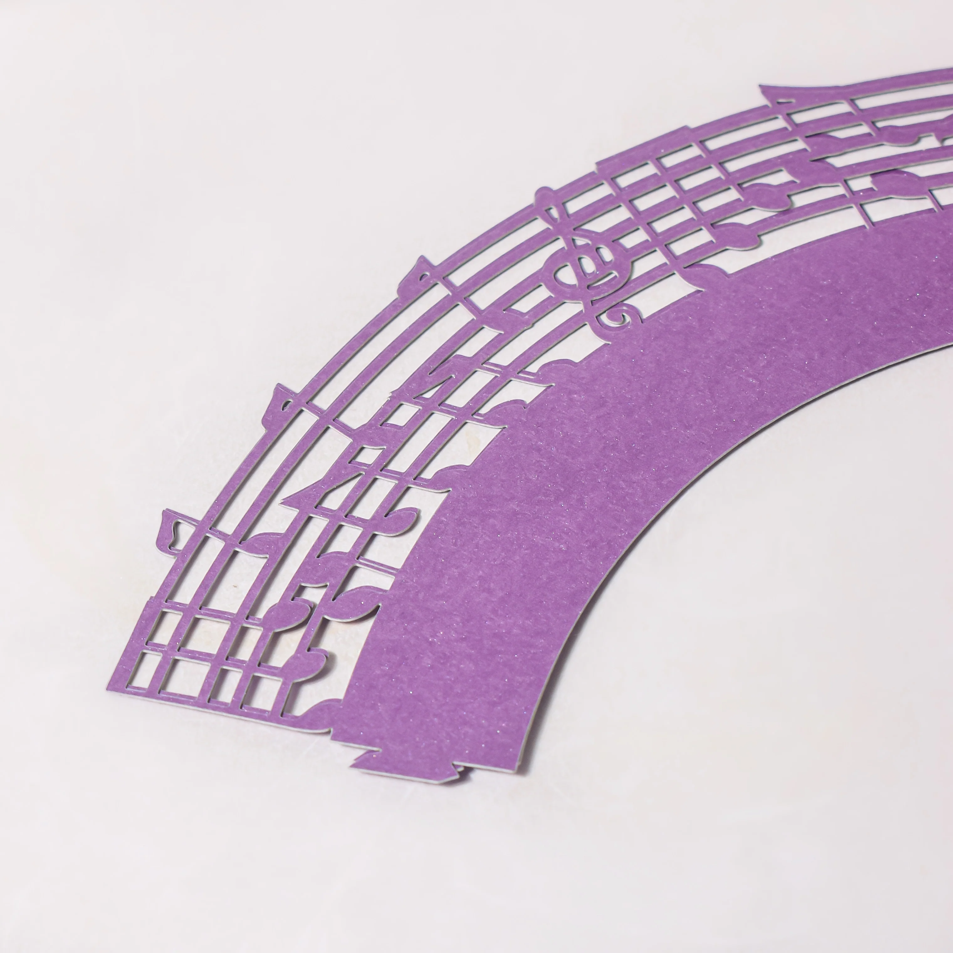 Purple Musical Notes Lace Cupcake Wrapper Set of 20 - Image 4