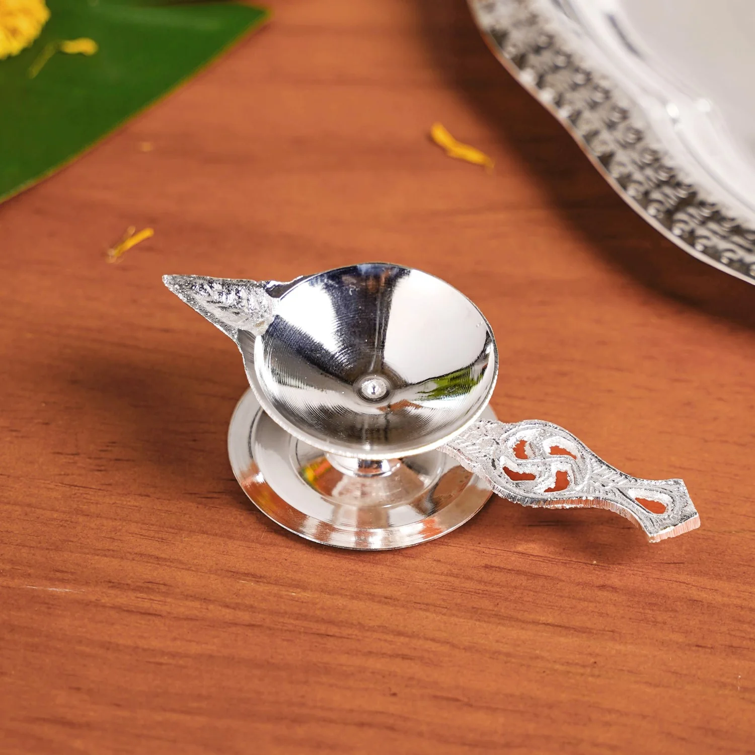 Pushpanjali Offering Pooja Thali Set Of 6 - Image 7