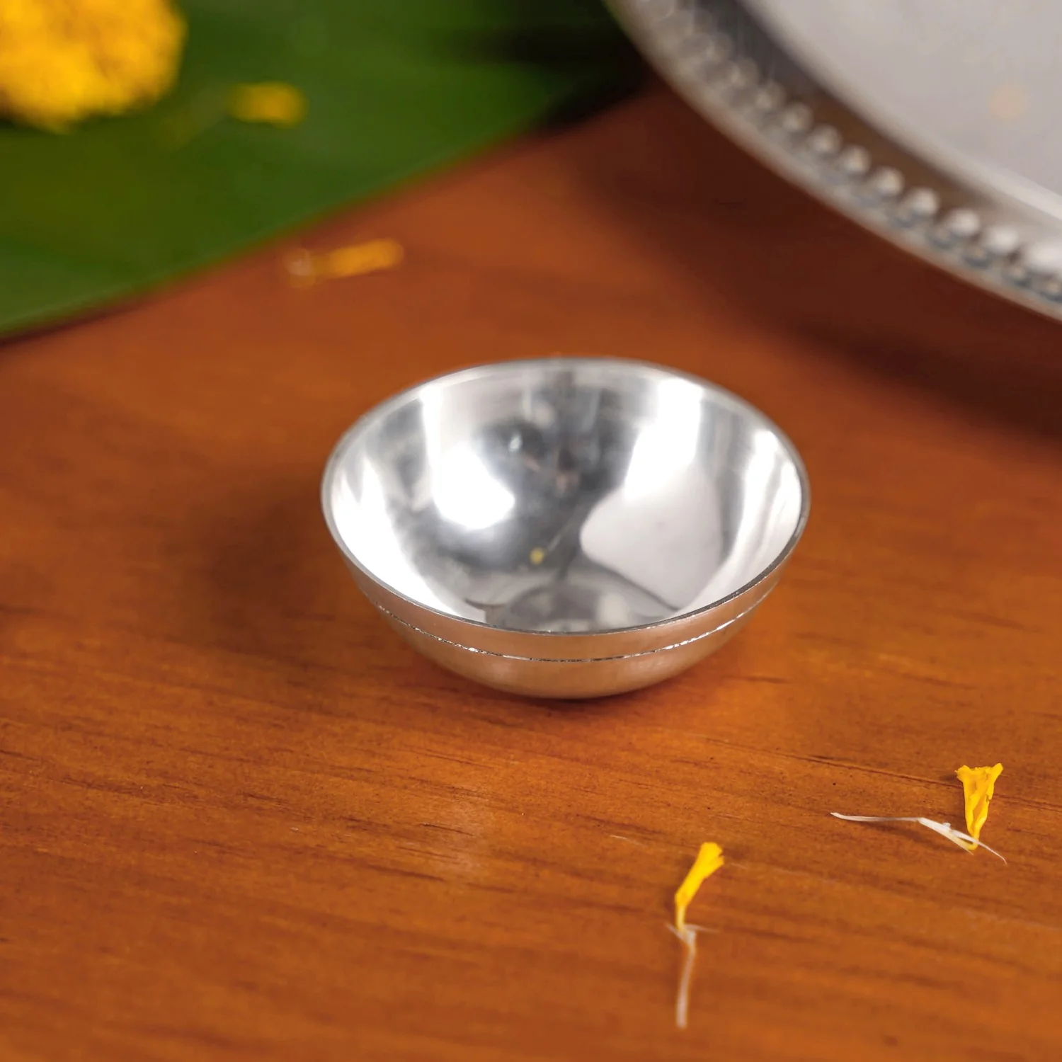 Pushpanjali Offering Pooja Thali Set Of 6 - Image 8