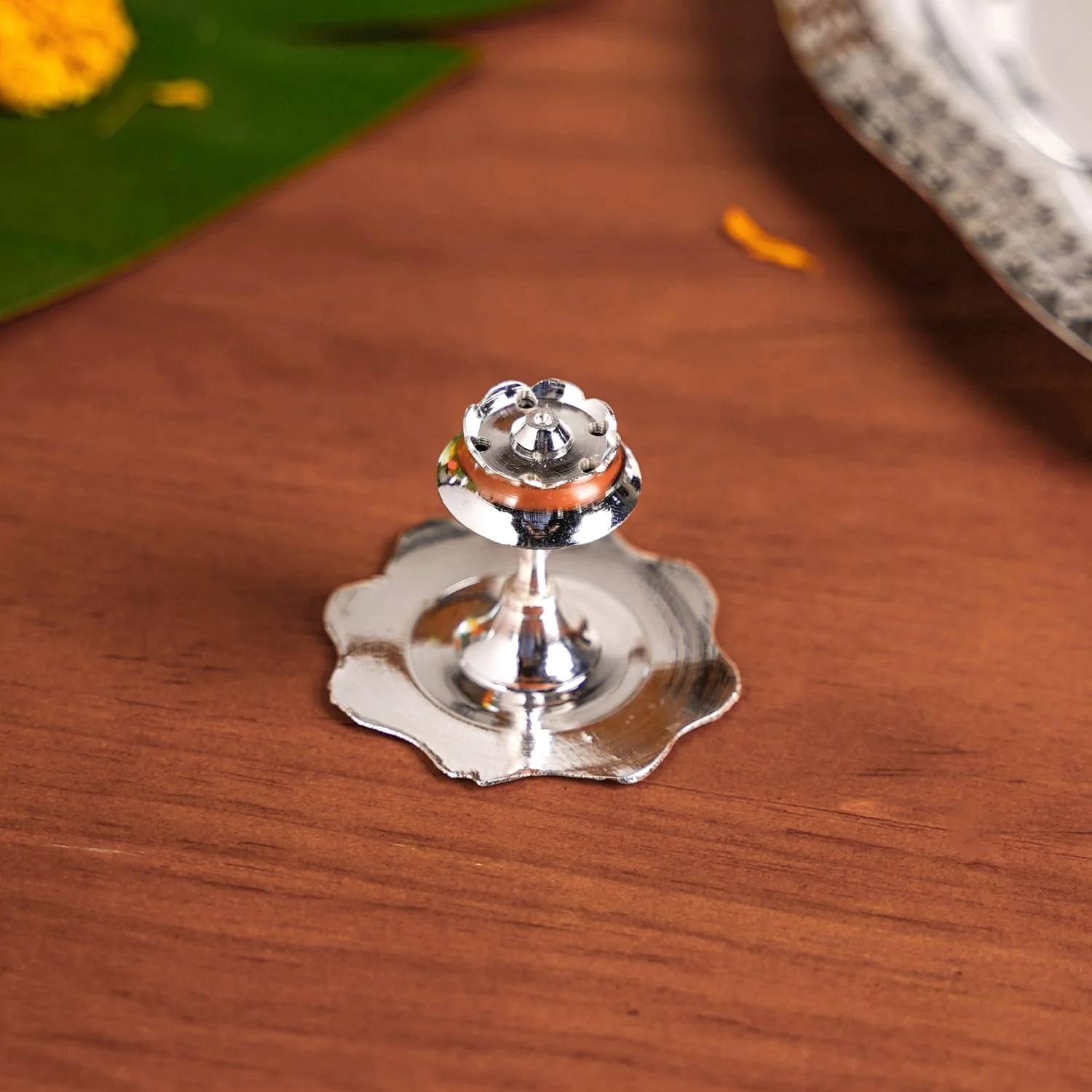 Pushpanjali Offering Pooja Thali Set Of 6 - Image 9