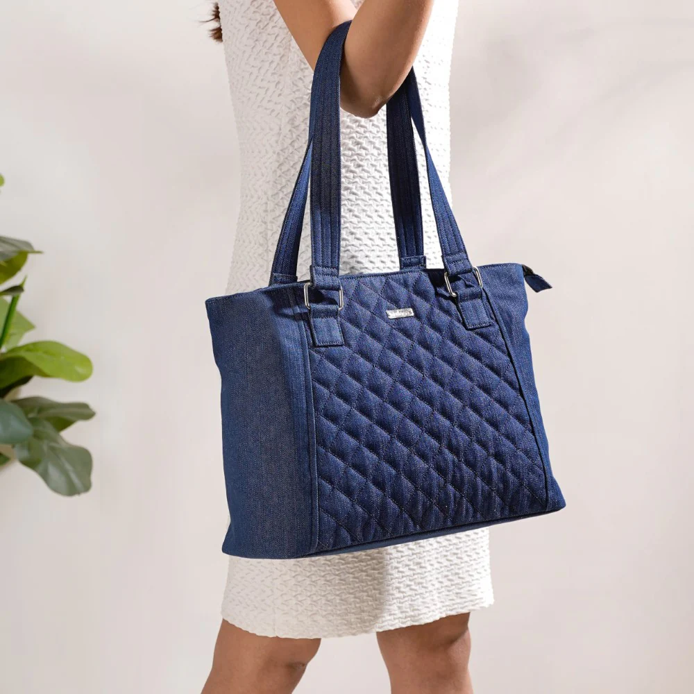 Quilted Denim Handbag
