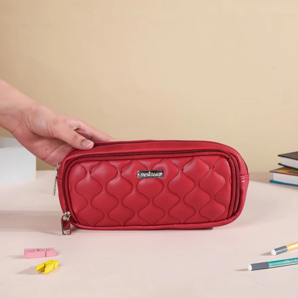 Multipurpose Stationery Bag Red - Image 3