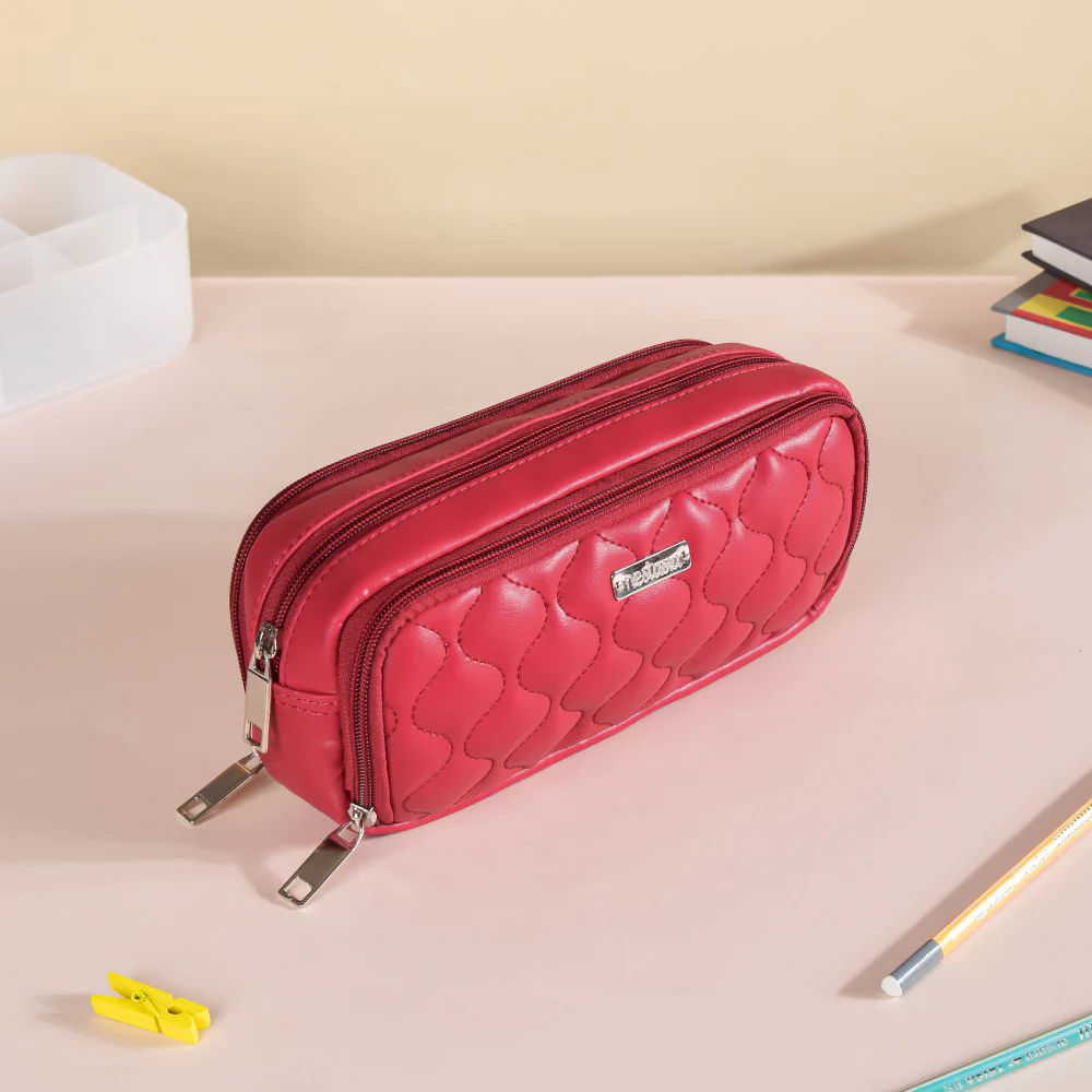 Multipurpose Stationery Bag Red - Image 4