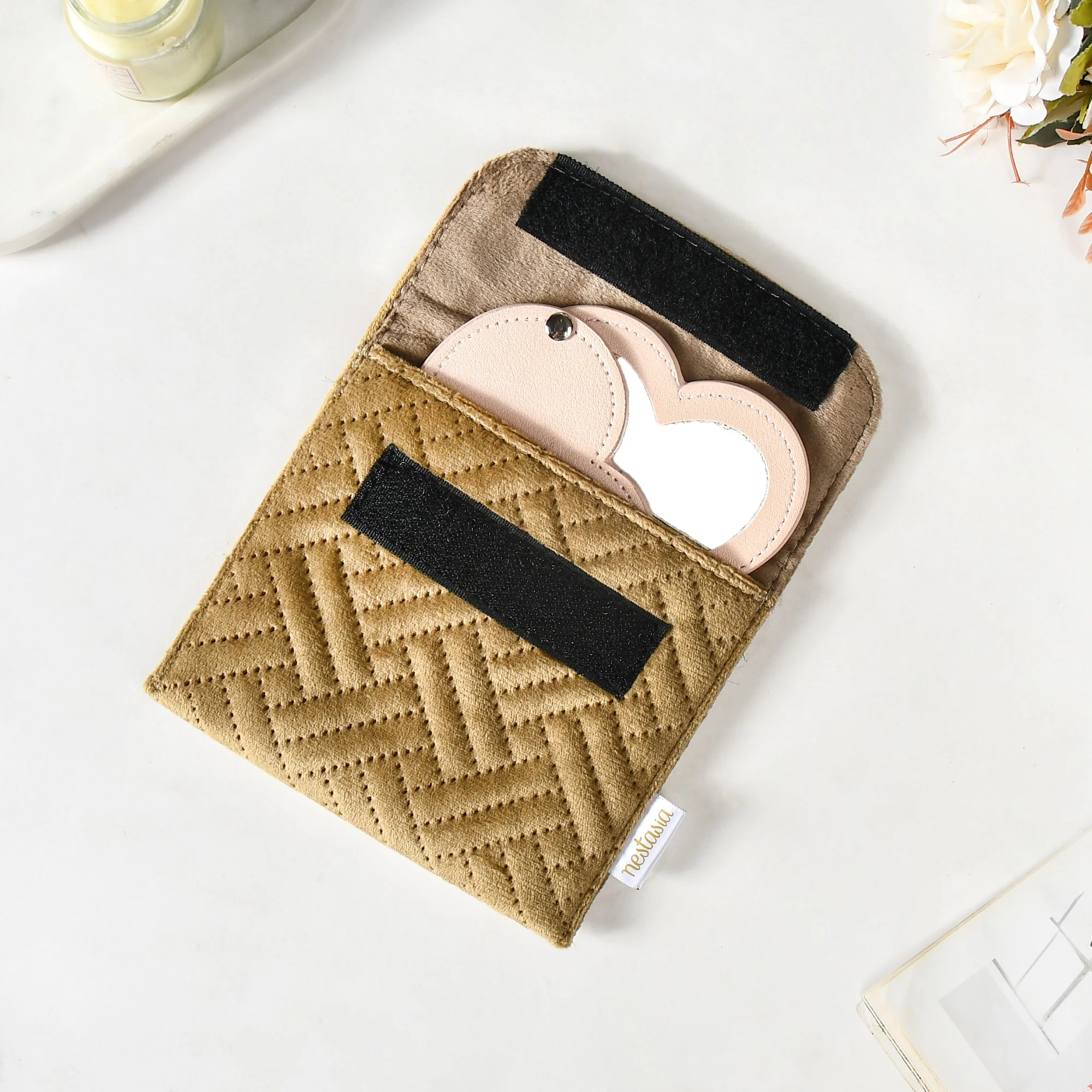 Quilted Versatile Small Makeup Pouch Set Of 4 - Image 9