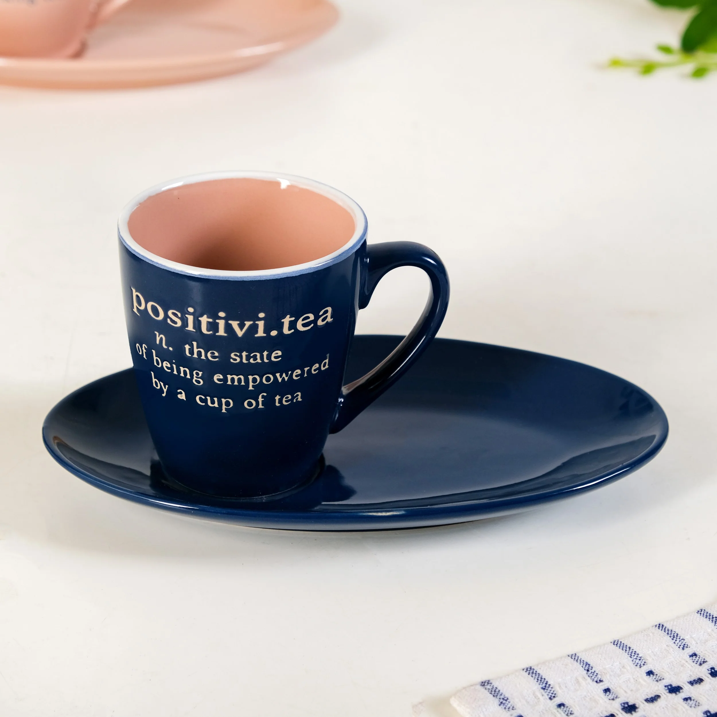 Quote Mugs Gift Set With 4 Cups 4 Saucers 250ml - Image 6