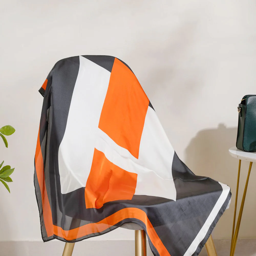 Radiant Silk Neck And Bag Square Scarf - Image 2