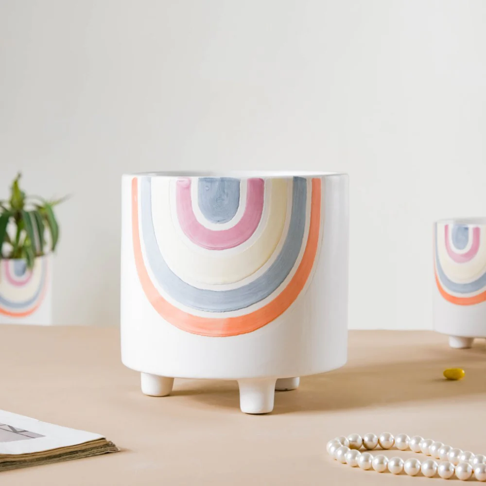 Rainbow Round Pot Large - Image 3
