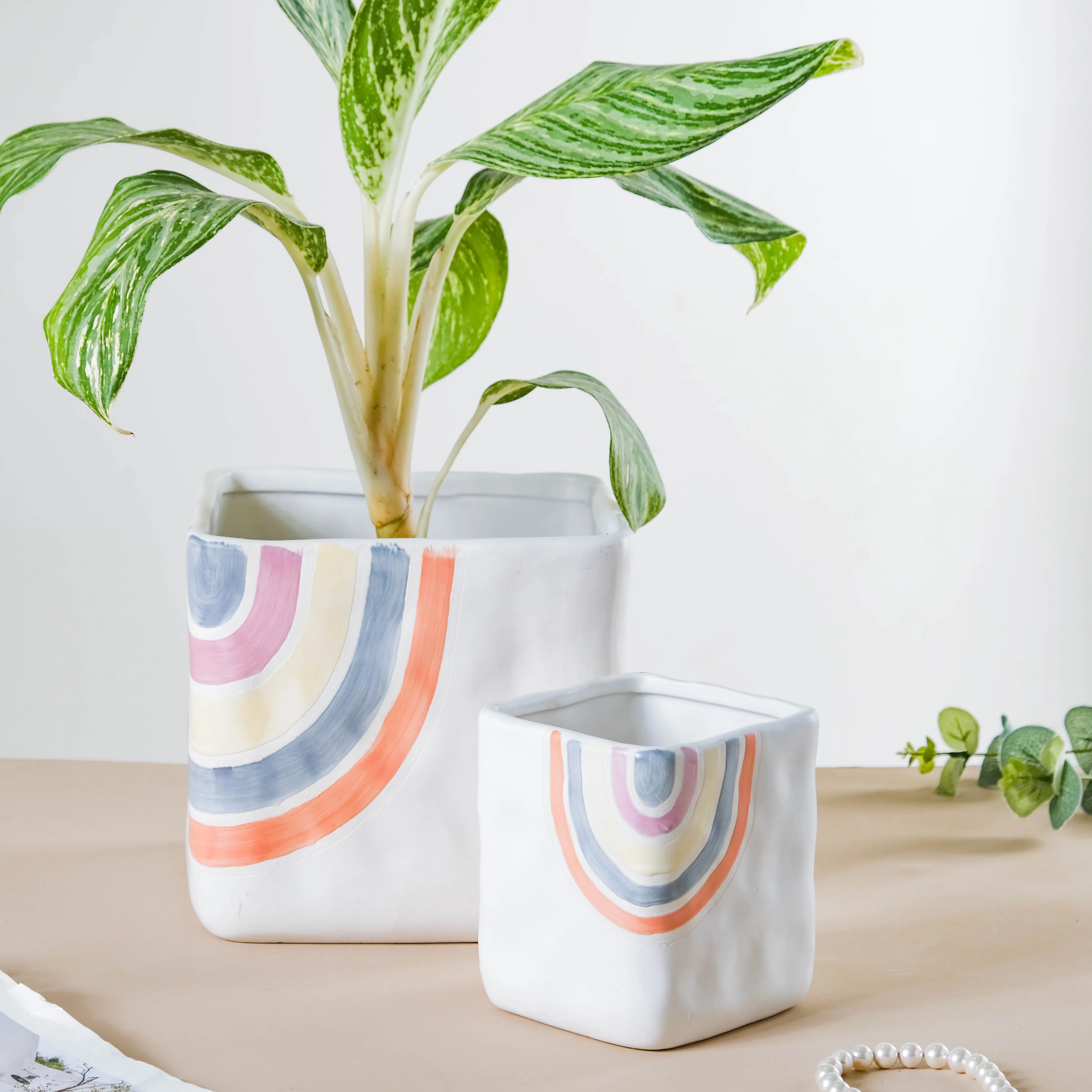 Rainbow Square Pot Large - Image 10