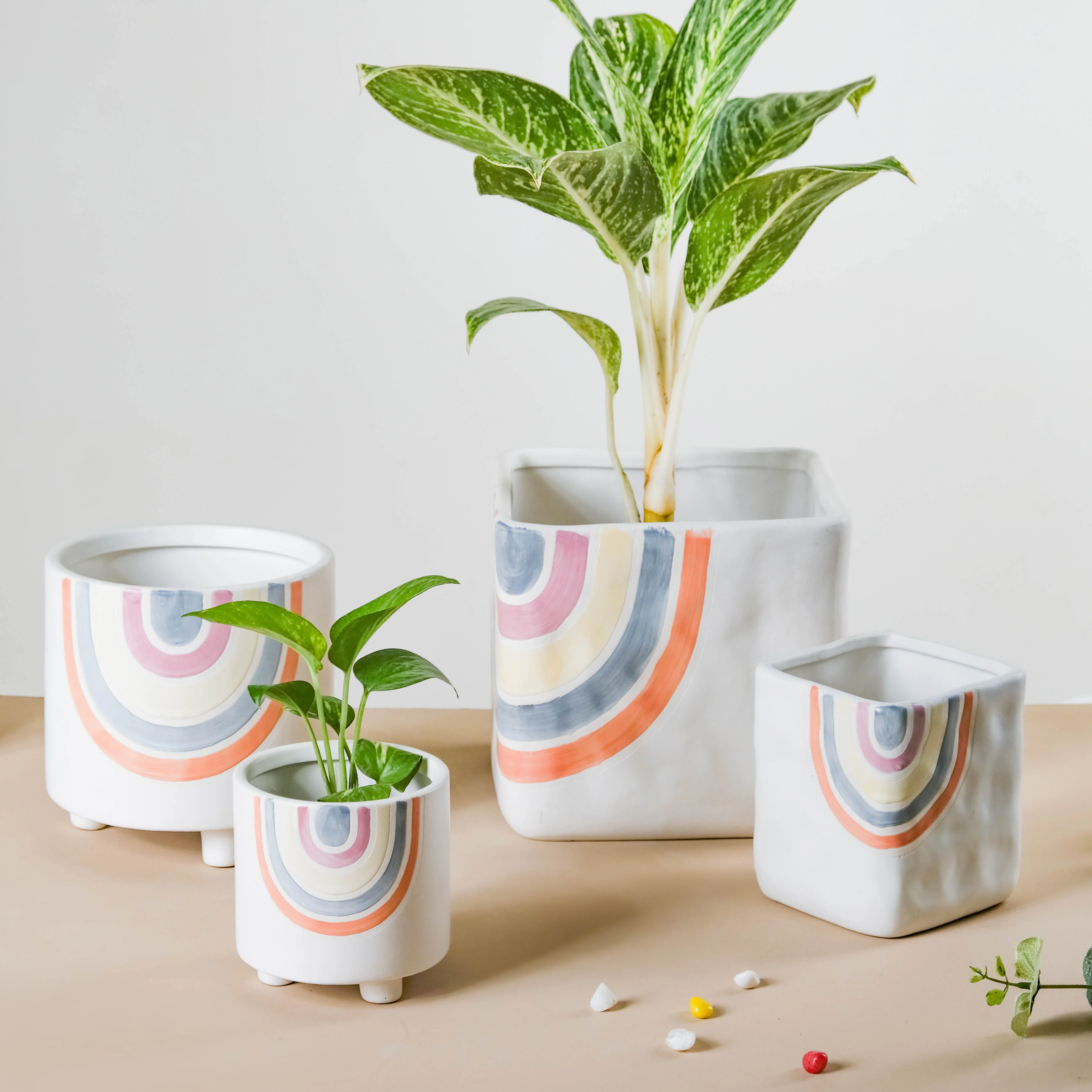 Rainbow Square Pot Small - Image 7
