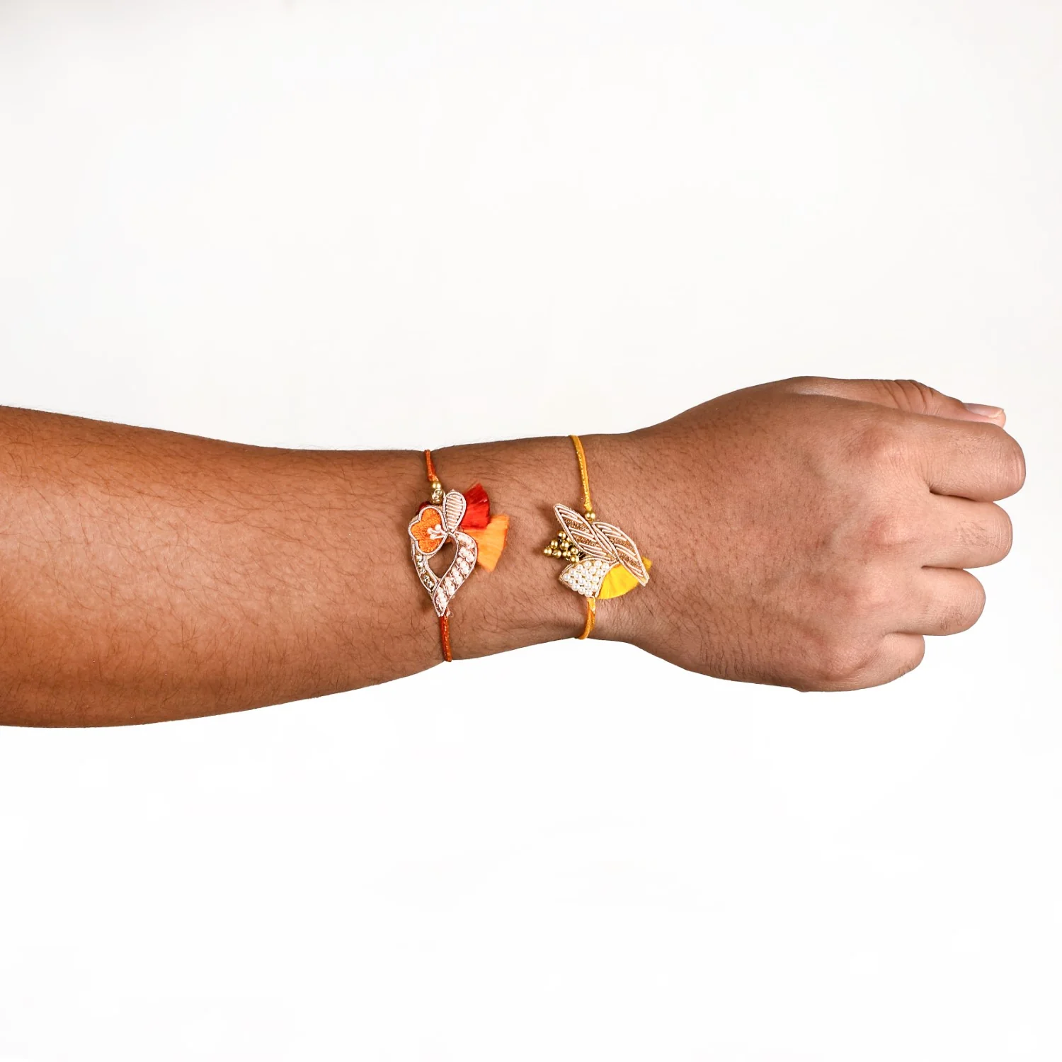 Rakhi For Brother Set Of 4 With Gift Box And Card - Image 5
