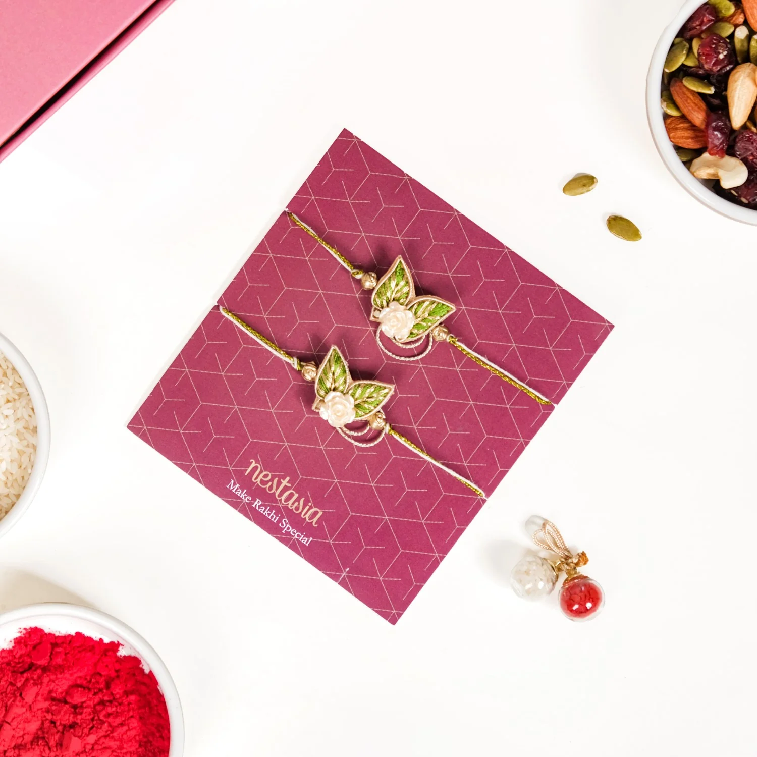 Raksha Bandhan Delight Gift Hamper Set Of 4 With Box And Card - Image 3