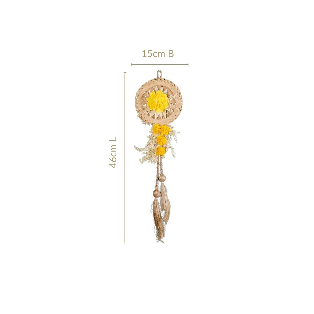 Real Dried Flowers Wall Decor Set Of 4 - Image 3