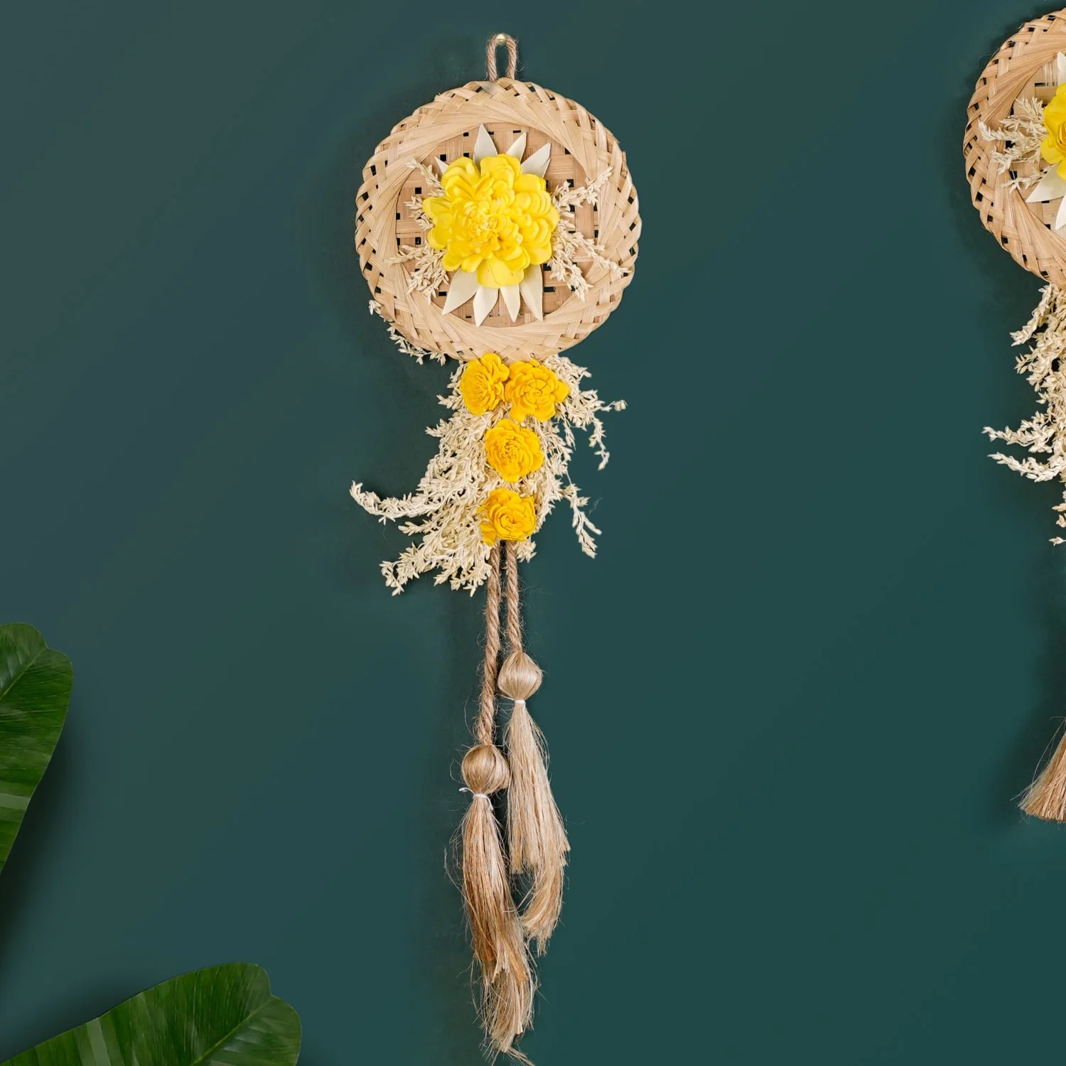 Real Dried Flowers Wall Decor Set Of 4 - Image 6
