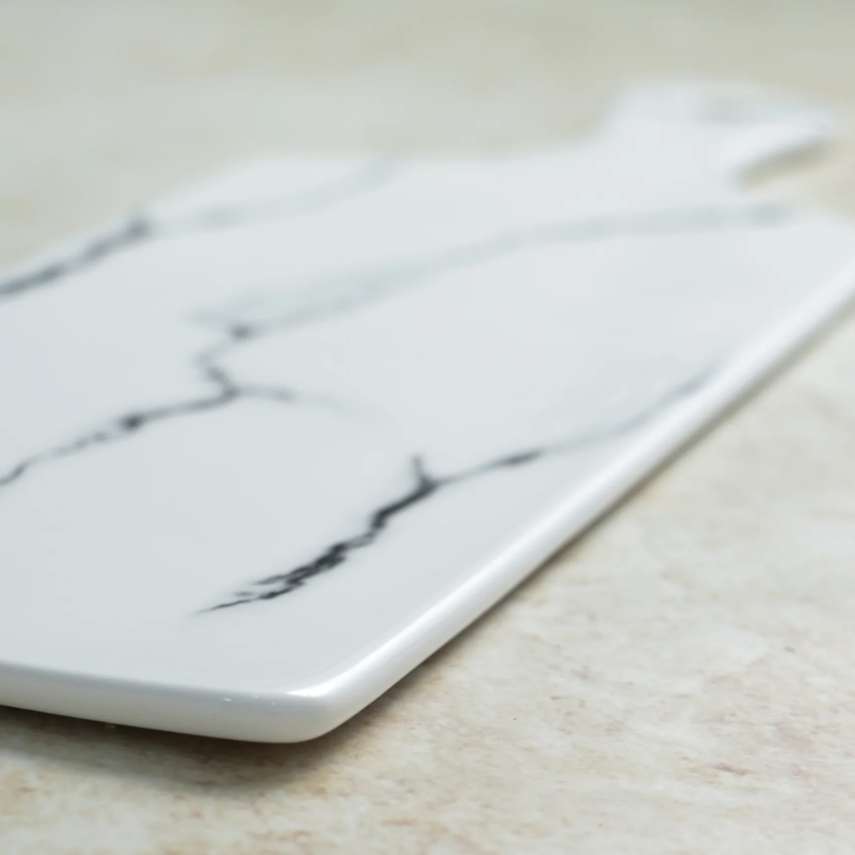 Rectangle Marble Platter White - Image 8