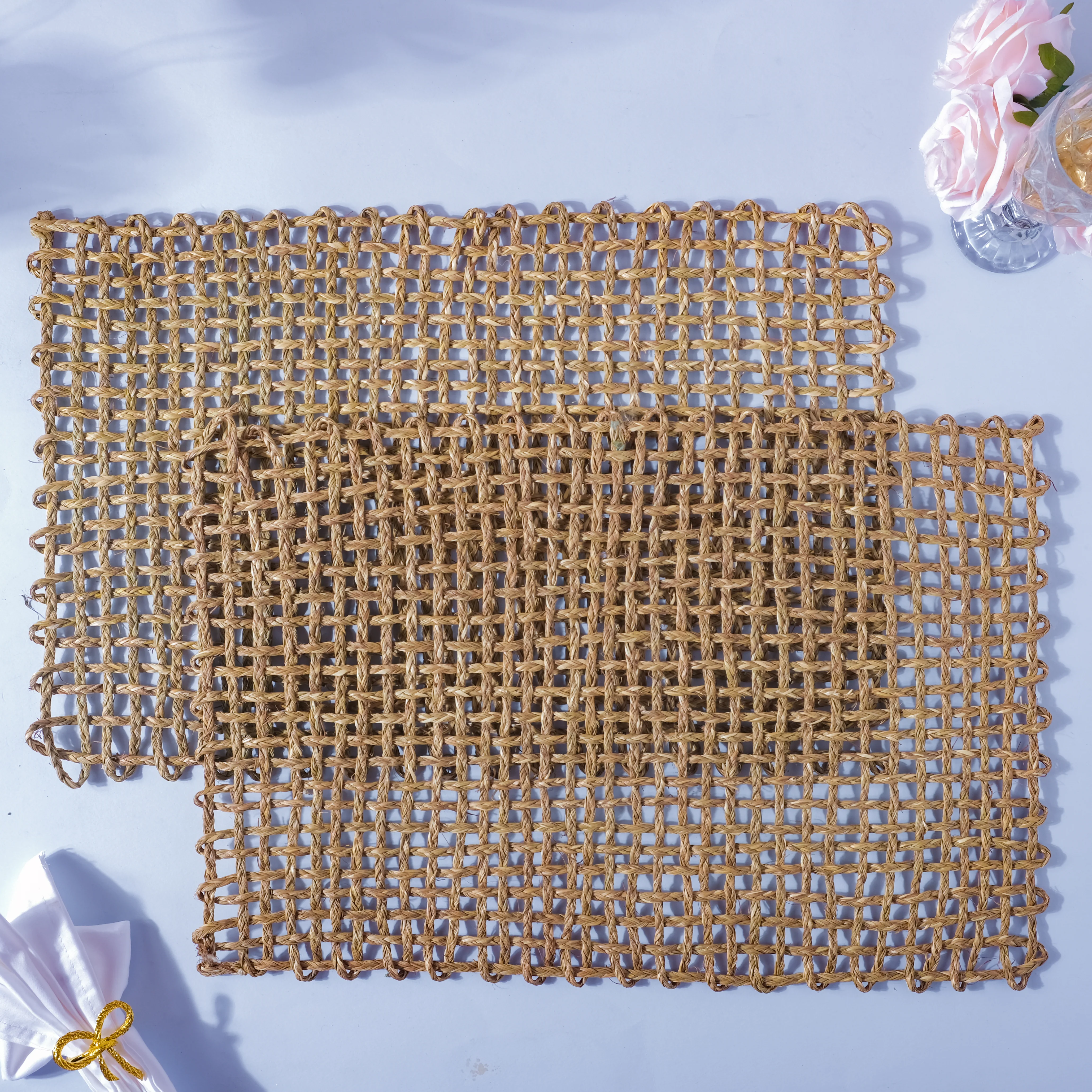Rectangular Sabai Mat Natural - Image 6