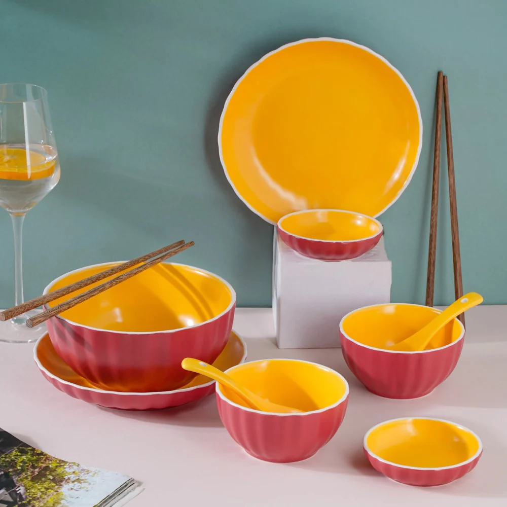 Chrome Red 11 Piece Pasta Set Set For 2 - Image 5
