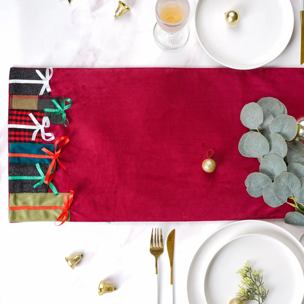 Red Velvet Gifts Table Runner 72 X 13 Inch - Image 3