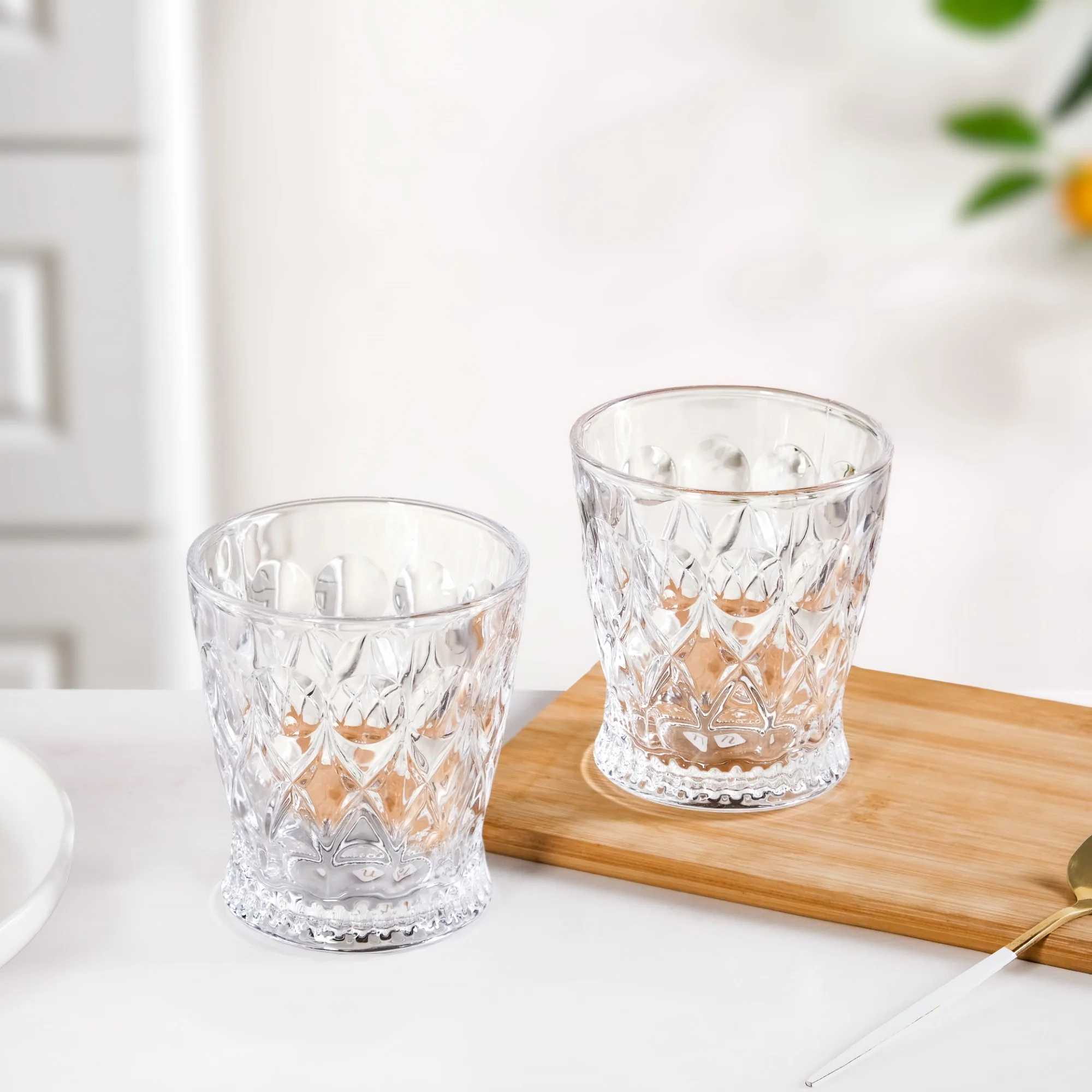 Regal Cut Embossed Glass Set Of 6 245ml - Image 8
