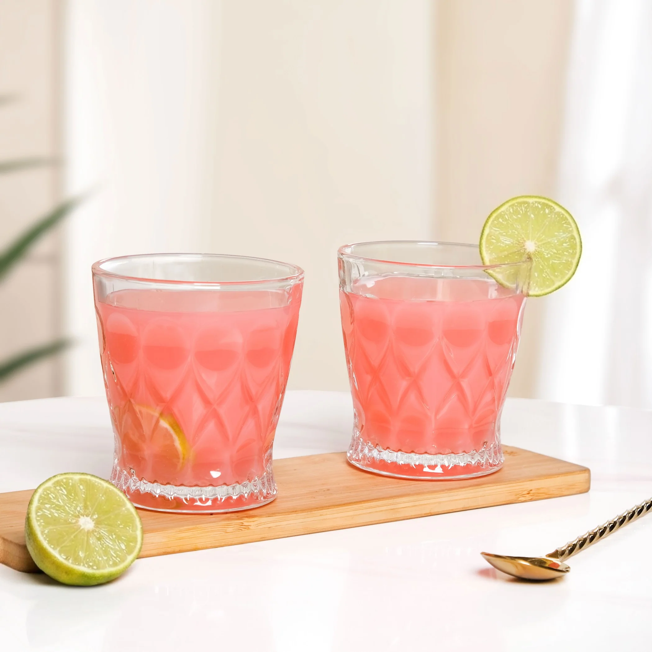 Regal Cut Embossed Glass Set Of 6 245ml - Image 9