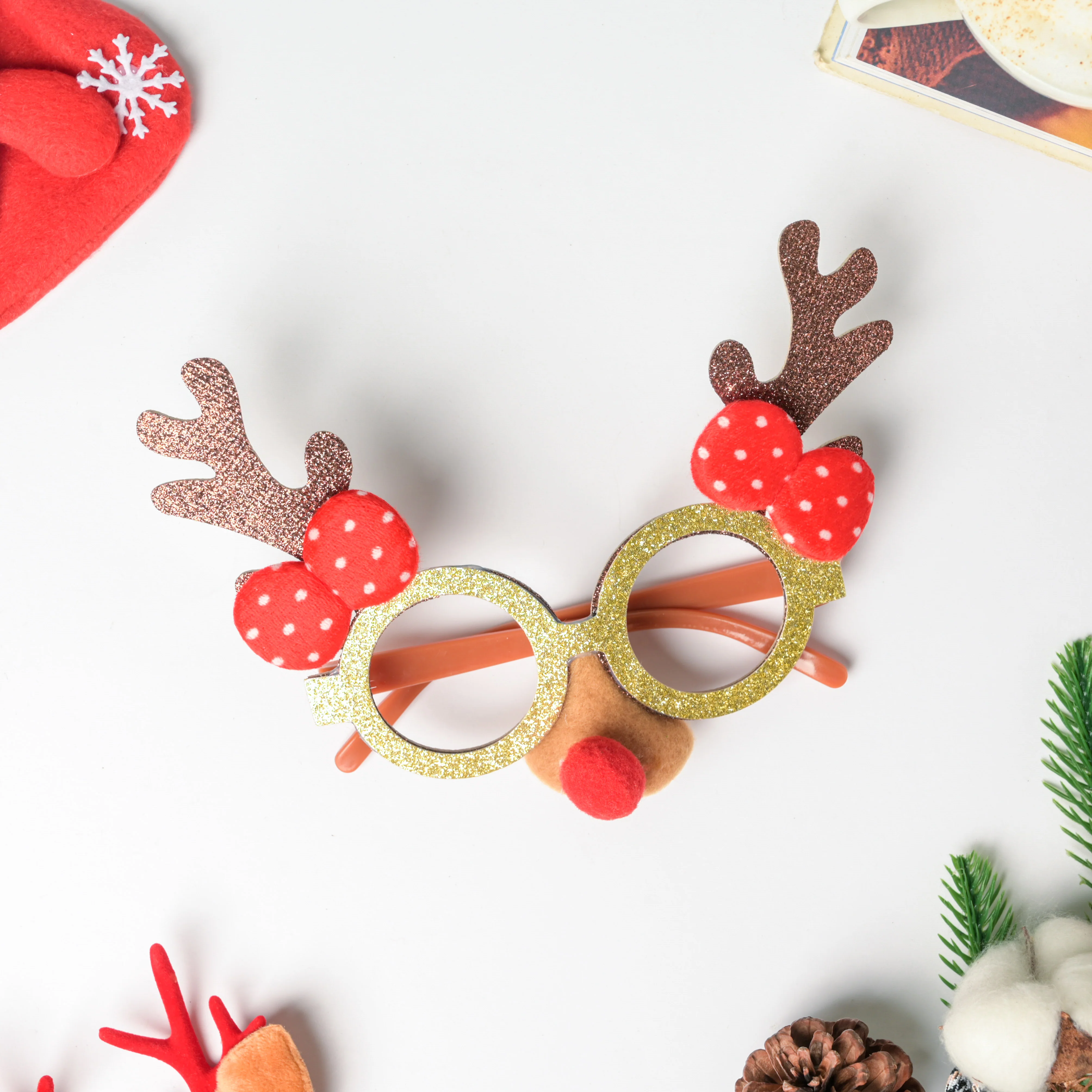 Reindeer Horns Party Glasses For Christmas