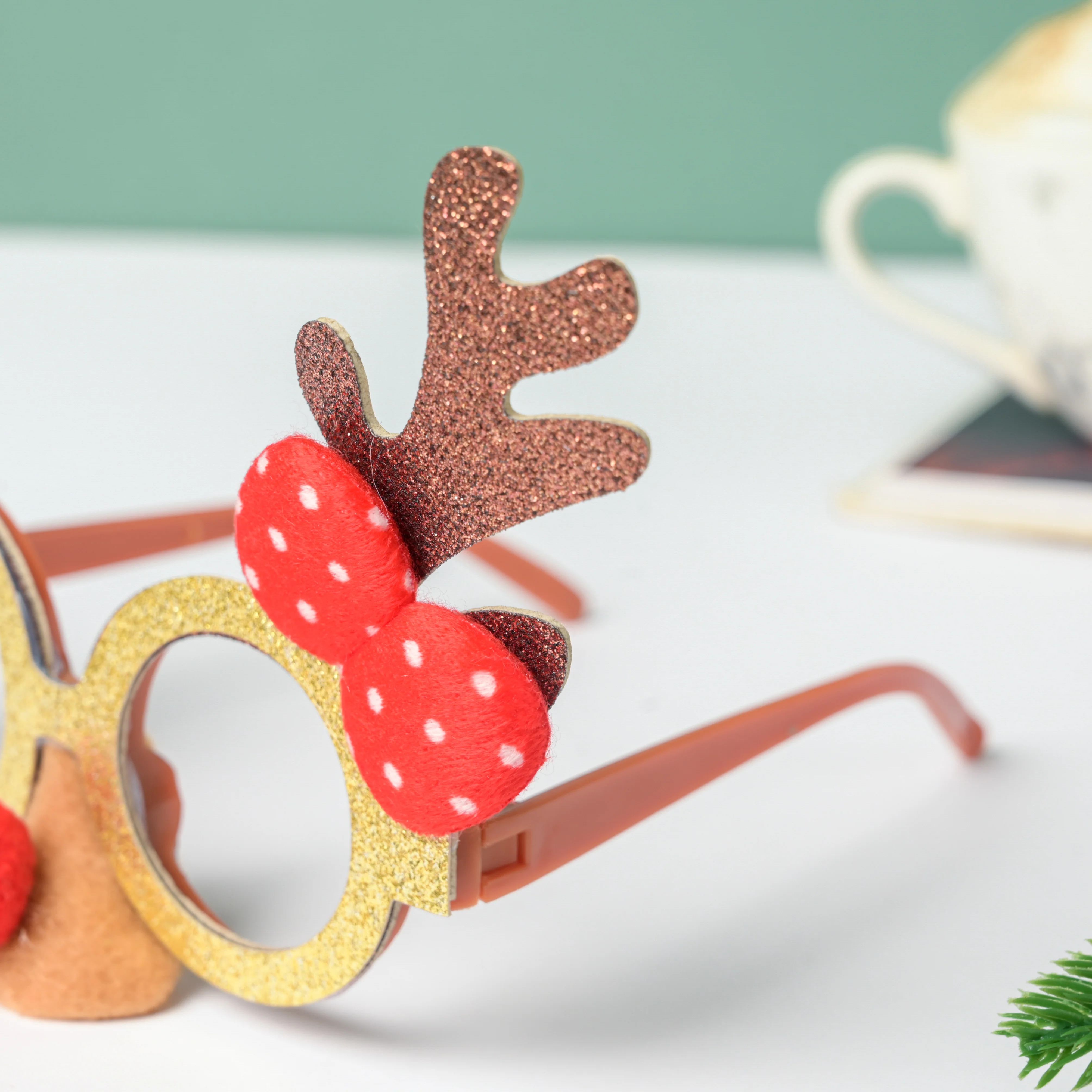 Reindeer Horns Party Glasses For Christmas - Image 5