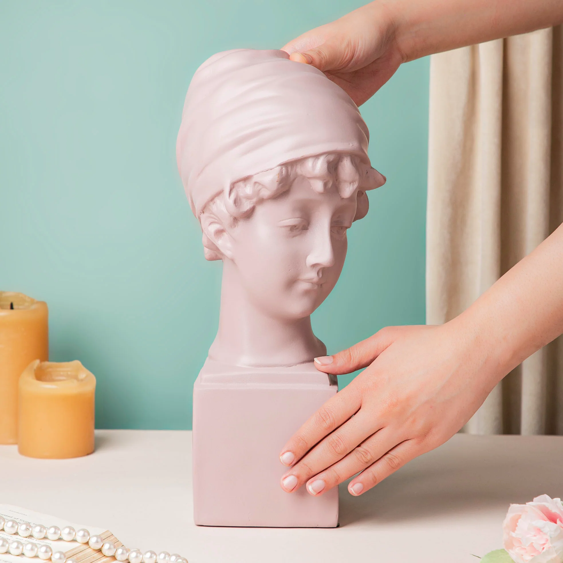 Resin Sculpture Beige - Image 2
