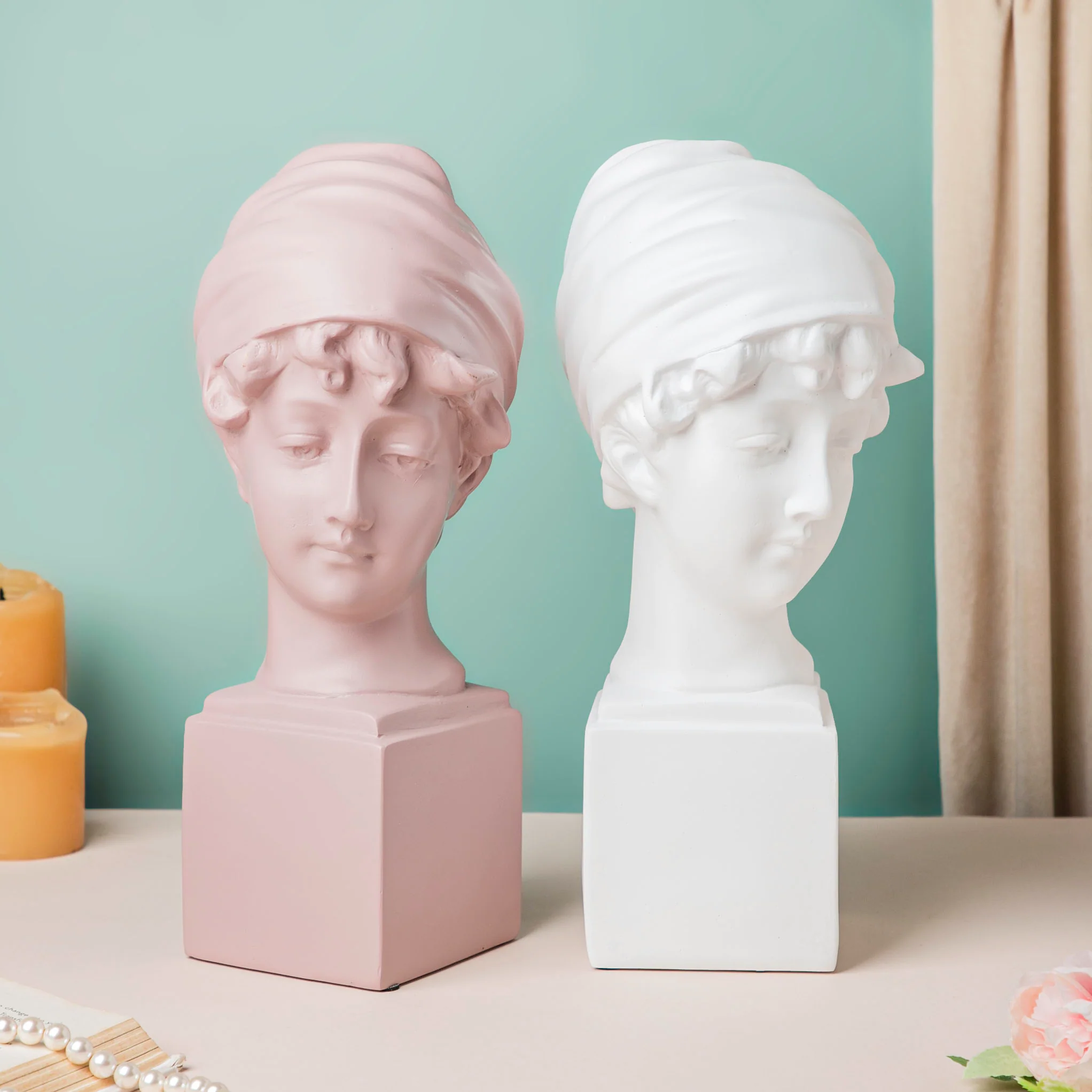 Resin Sculpture Beige - Image 6