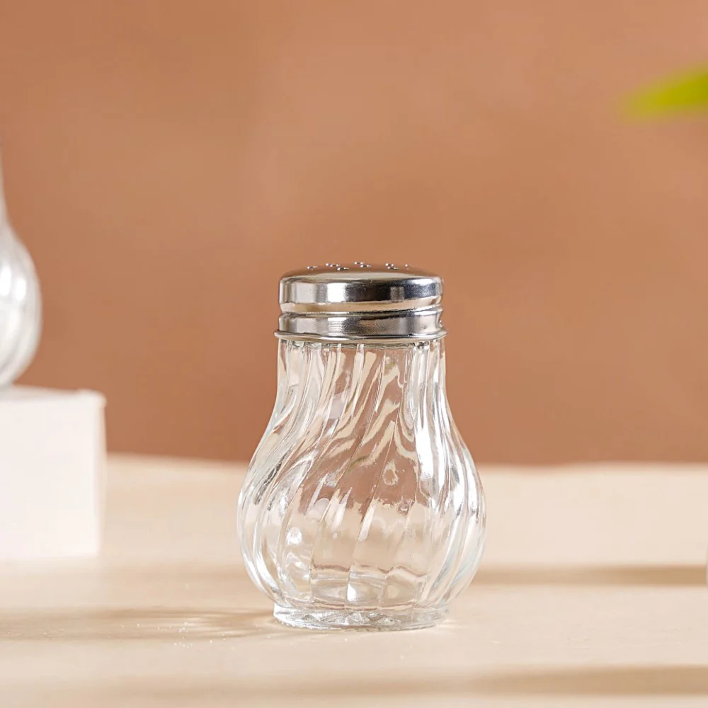 Restaurant Style Glass Salt Pepper Shakers Set Of 6 50ml - Image 4