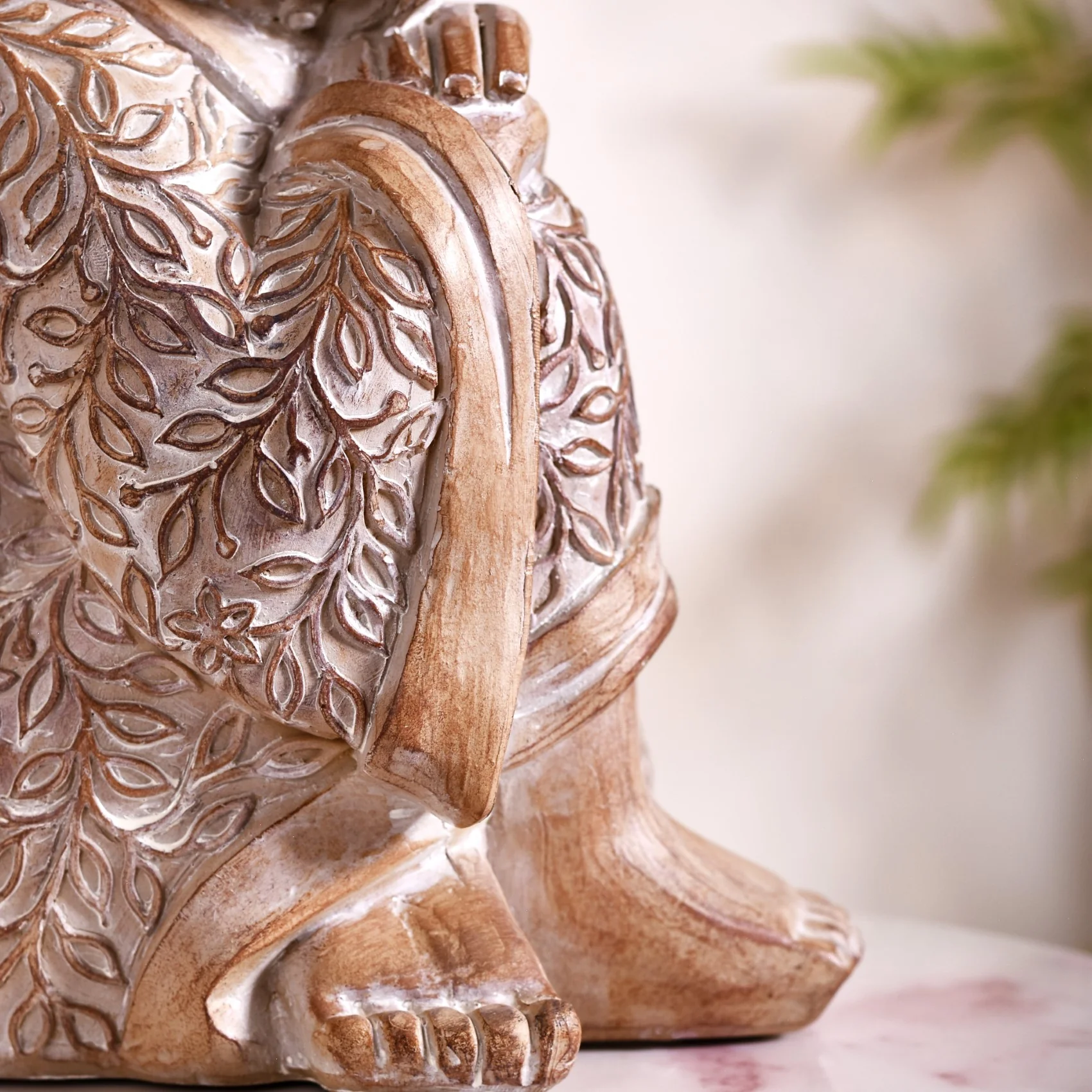 Resting Buddha Showpiece For Room Decor - Image 10