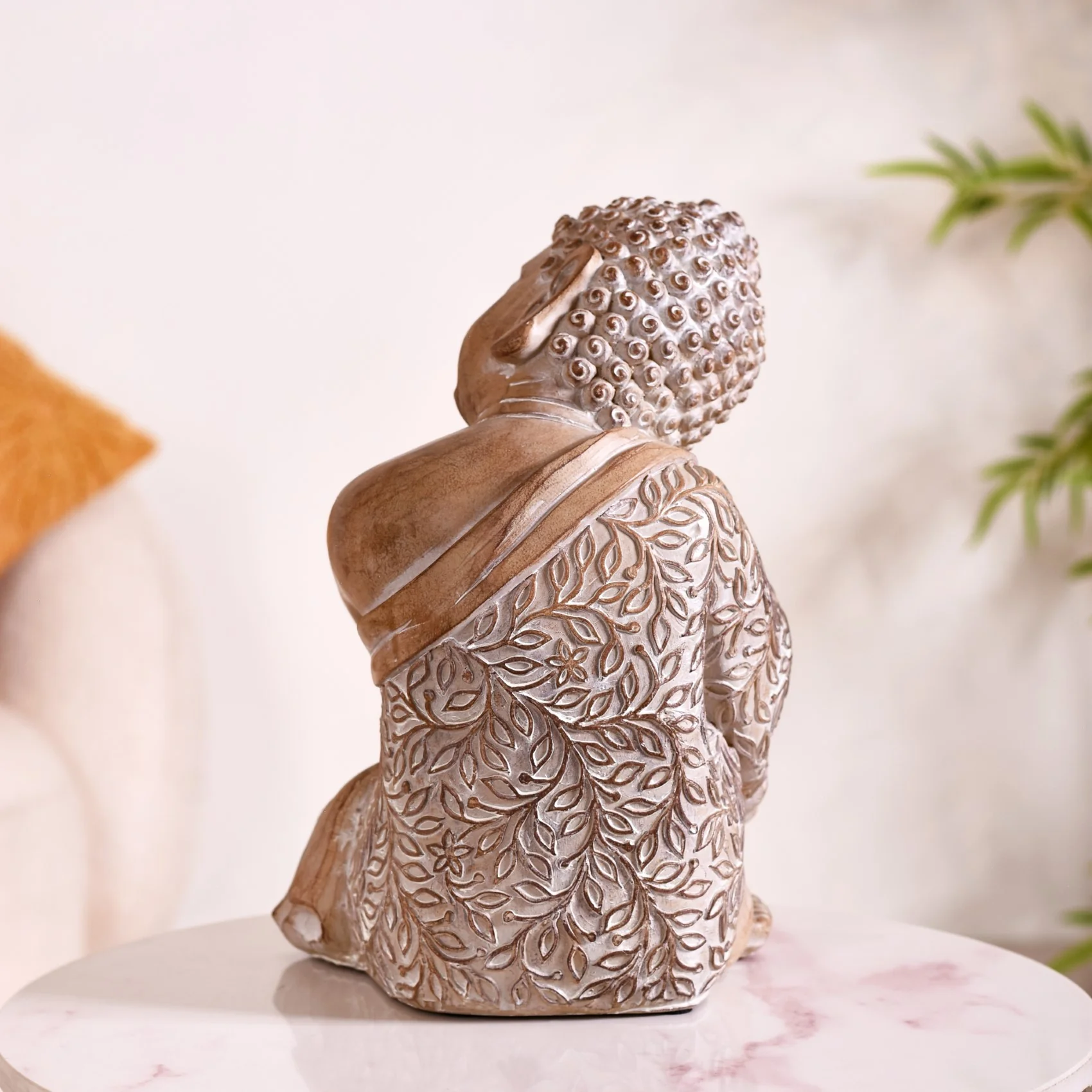 Resting Buddha Showpiece For Room Decor - Image 6
