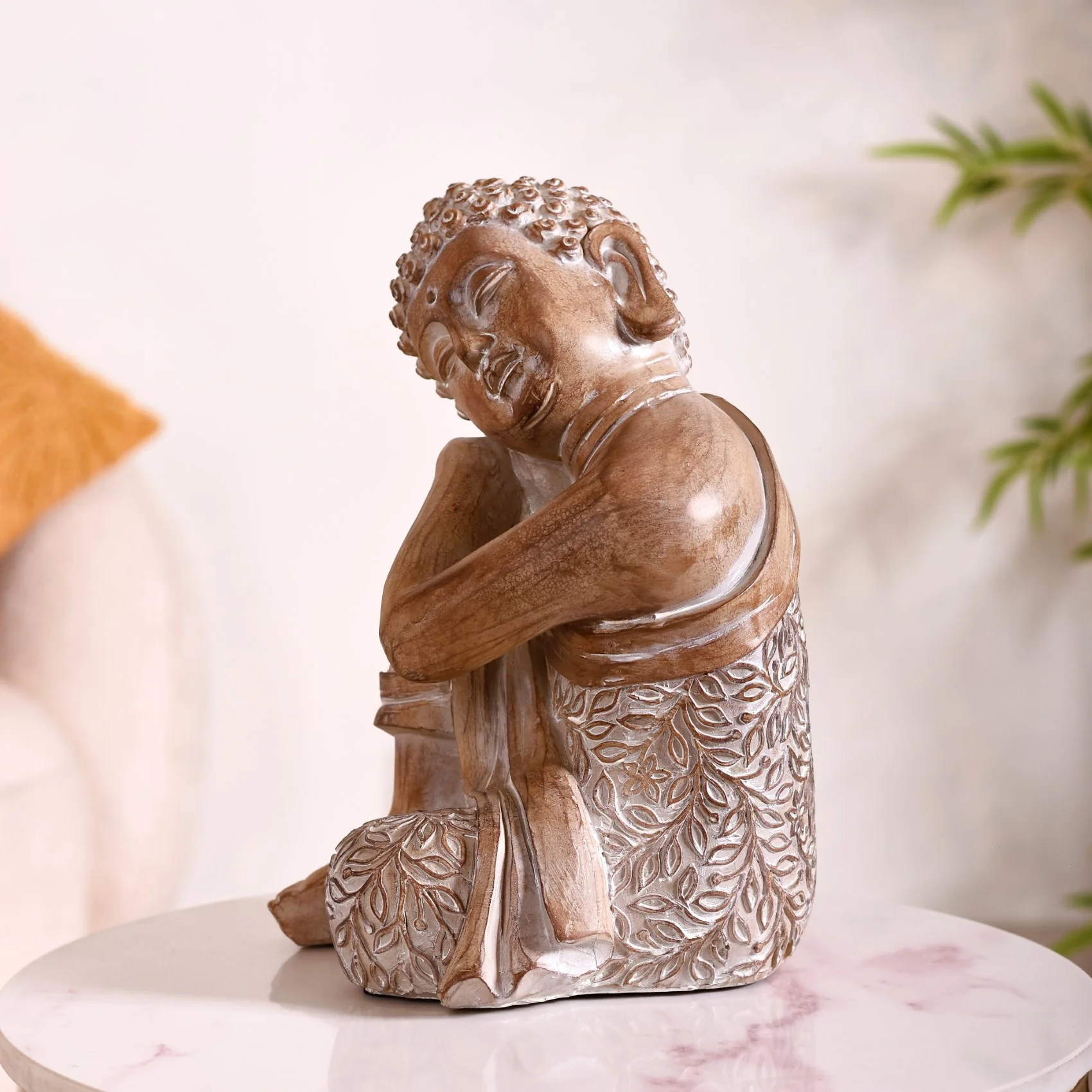 Resting Buddha Showpiece For Room Decor - Image 8