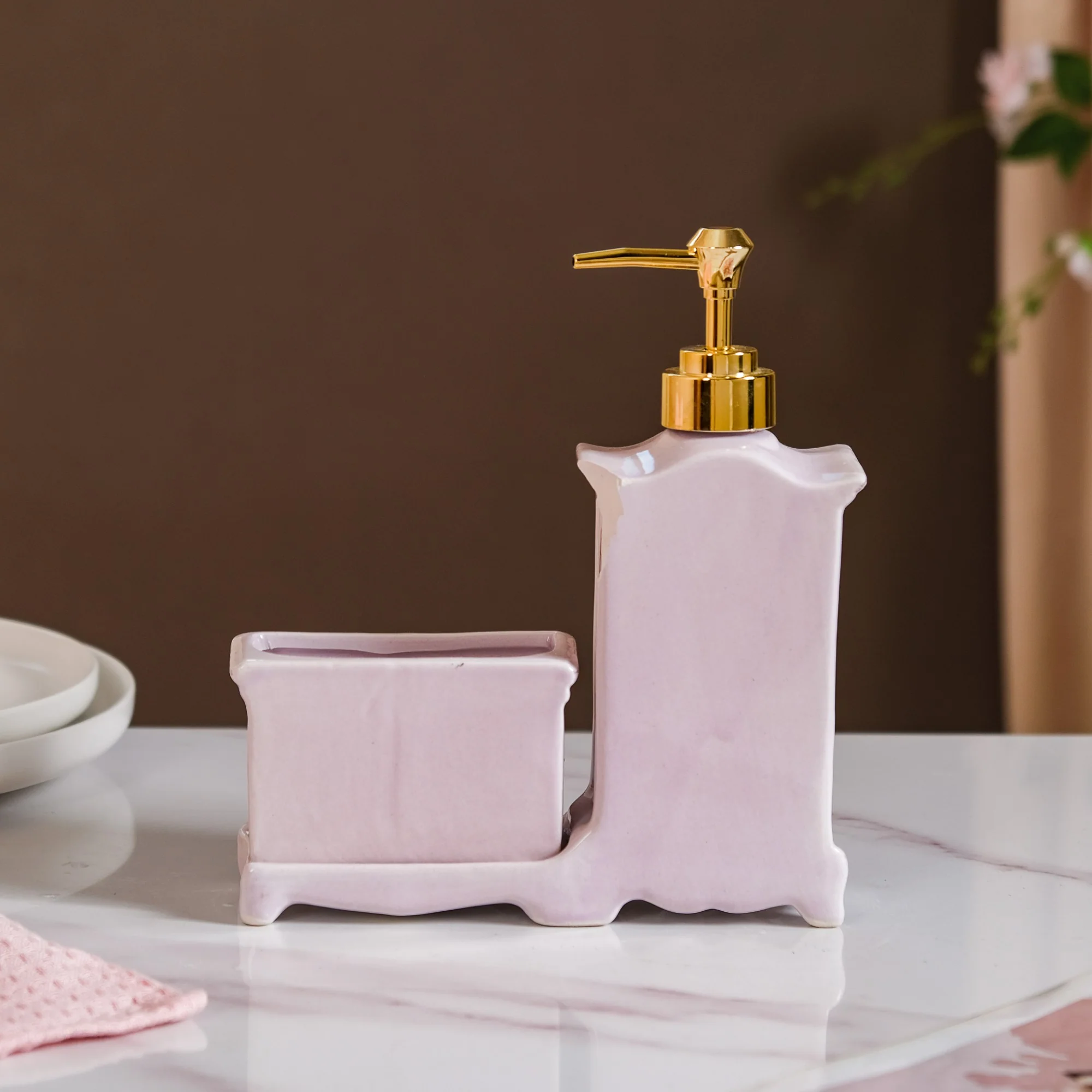 Retro Ceramic Liquid Dispenser Lavender - Image 7