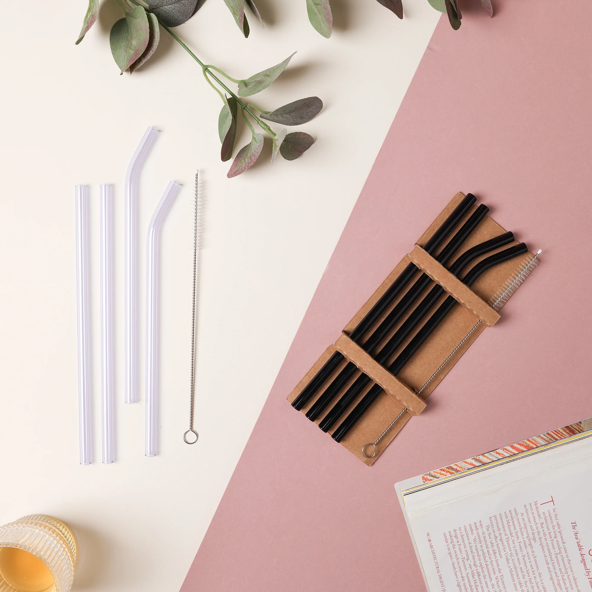 Reusable Glass Straw Set of 4 - Image 2