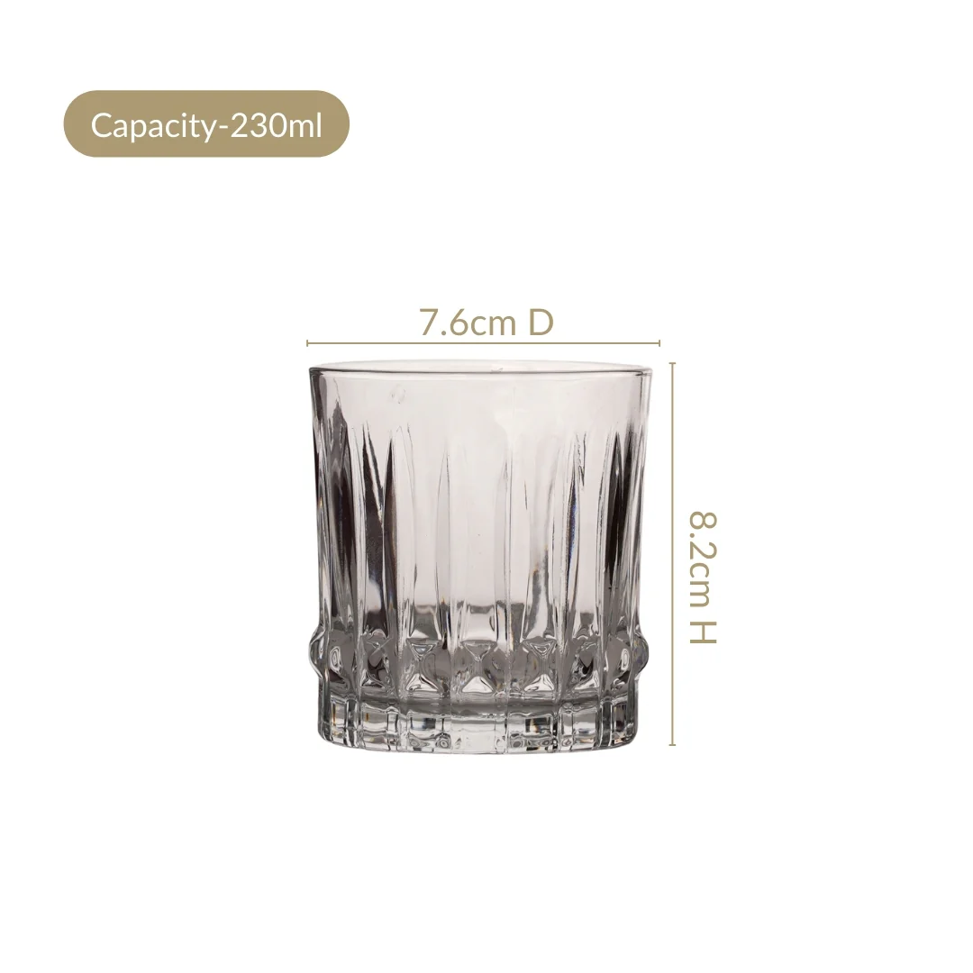 Ribbed Jewel Premium Rocks Glass Set Of 6 230ml - Image 5