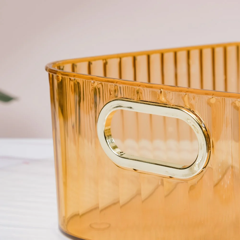 Ribbed Storage Organiser Amber 11 Inch - Image 10