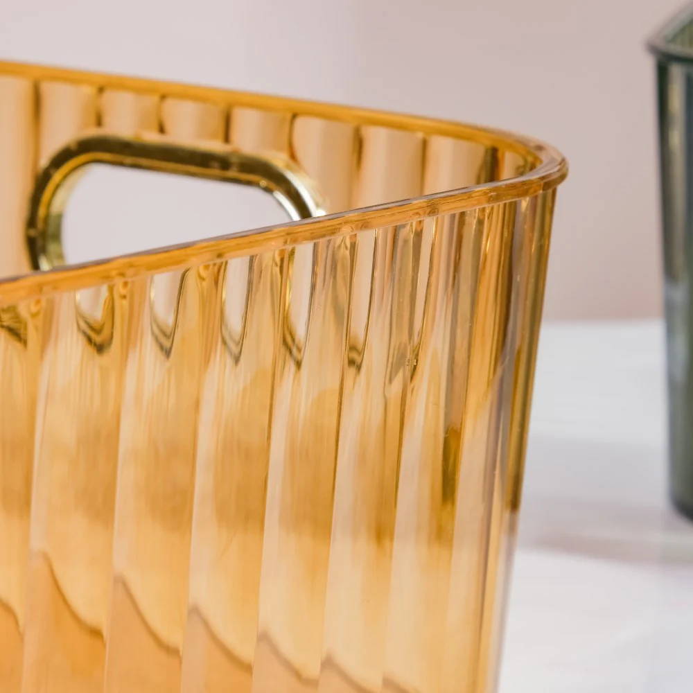 Ribbed Storage Organiser Amber 11 Inch - Image 12
