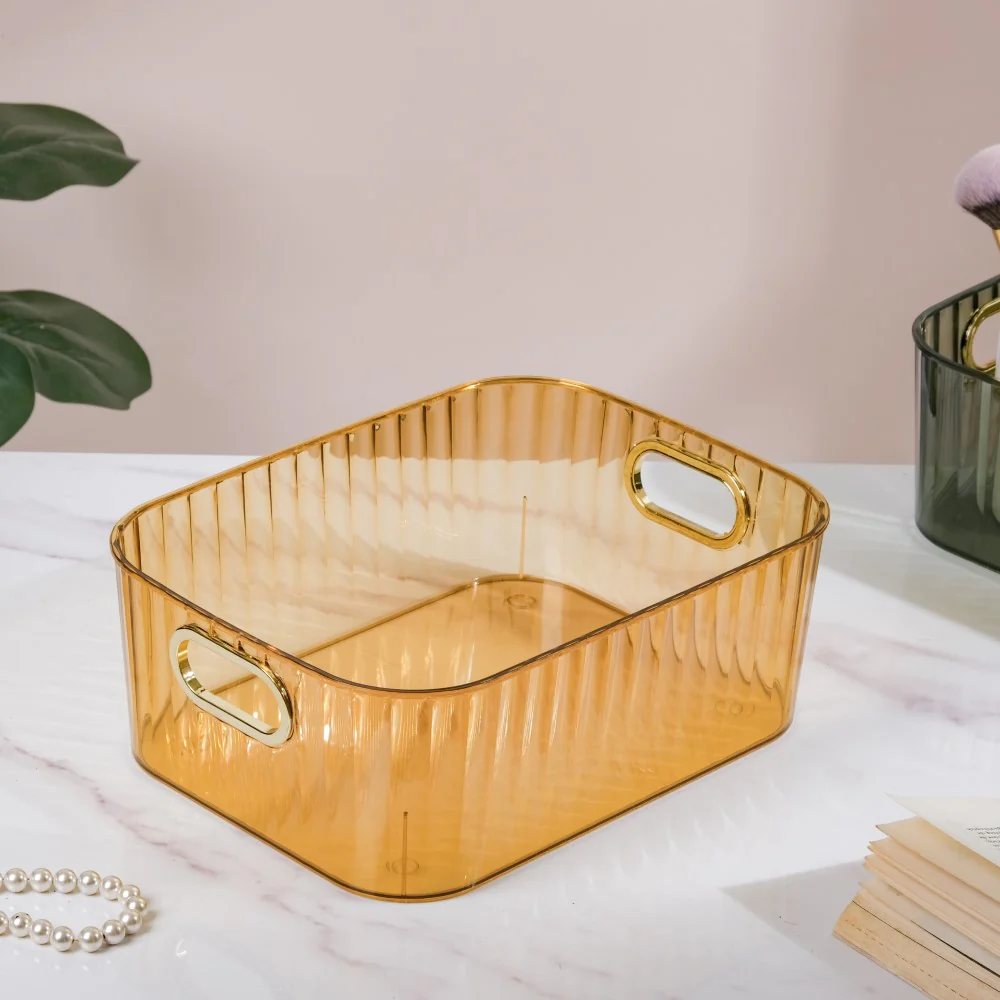 Ribbed Storage Organiser Amber 11 Inch - Image 8