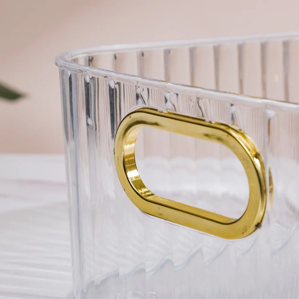 Ribbed Storage Organiser Transparent 11 Inch - Image 10