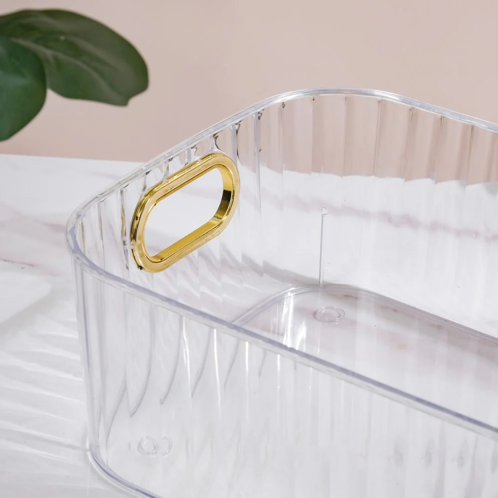 Ribbed Storage Organiser Transparent 11 Inch - Image 6