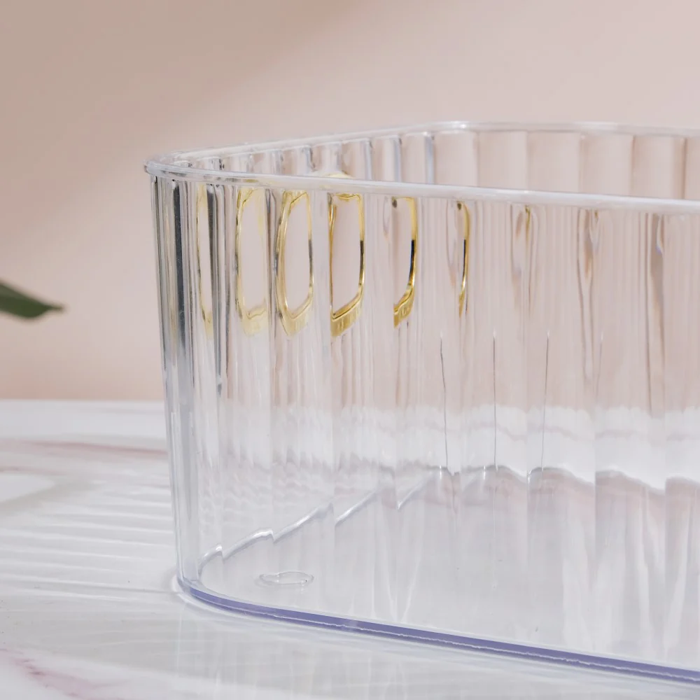 Ribbed Storage Organiser Transparent 11 Inch - Image 8